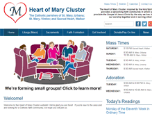 Tablet Screenshot of heartofmary.org